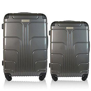 【Luggagezone】旅遊家24欣欣 百貨+28吋PC兩件組鏡面防水拉鍊海關鎖行李箱/旅行箱
