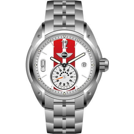 【部落客推薦】gohappyMINI Swiss Watches 經典原味 獨立秒圈腕錶(紅白/45mm) MINI-78E效果好嗎遠東 百貨 大 遠 百