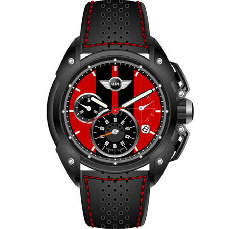 【好物分享】gohappy線上購物MINI Swiss Watches 紅色小鋼炮時尚極速男用腕錶-45mm-MINI-20哪裡買台北 太平洋 sogo 忠孝 館