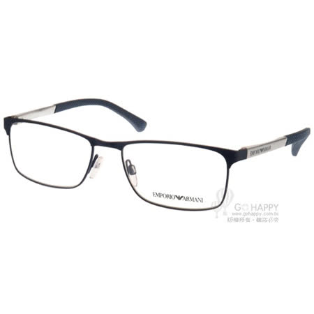 【真心勸敗】gohappy快樂購物網EMPORIO ARMANI 眼鏡 簡約百搭方框款(藍-銀) #EA1048D 3131評價巨 城 百貨 公司