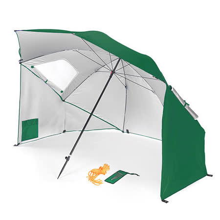 sogo 網站戶外多功能 抗紫外線 沙灘遮陽帳篷傘 綠色