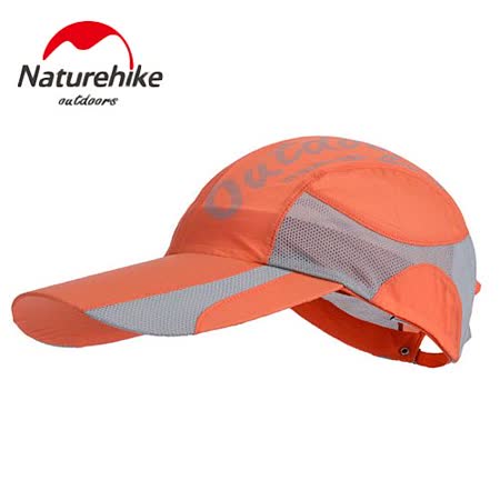 【Naturehike】混色風格款防曬透氣遮陽帽/鴨sogo 營業舌帽/棒球帽 (橘黃)