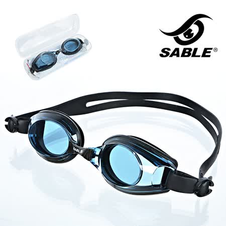 【黑貂SABLE】繽紛色彩 標準平光運動南西 三越泳鏡