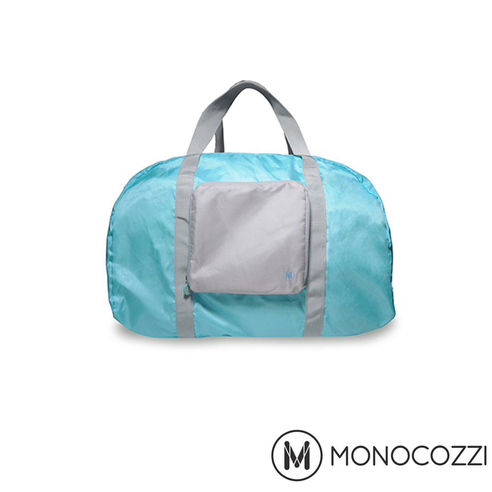 MONOCOZZI Lush Foldable來 愛 買 最 划算 Duffle Bag 魔術折疊購物手提肩背包 (嬰兒藍)