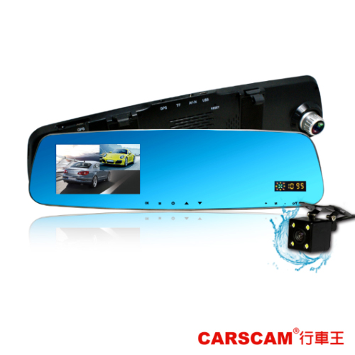CARSCAM行車王 GS9100 GPS測速雙鏡時間記錄器頭行車記錄器