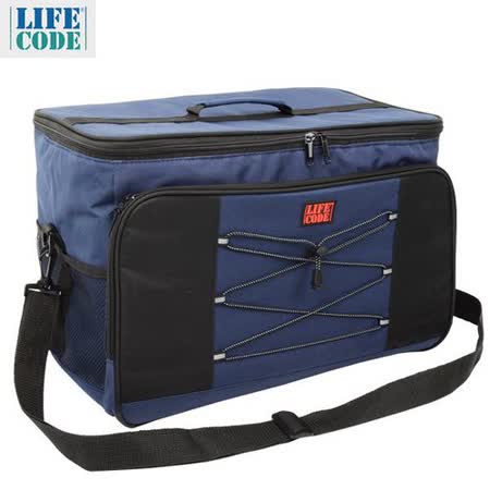 【LIF愛 買 內 湖ECODE】大歐風保冰袋/保溫袋/購物袋 XL號(35L) -藏青色