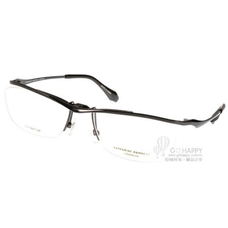 【私心大推】gohappy快樂購KATHARINE HAMNETT光學眼鏡  日本鈦金屬系列眉框(黑) #KH9134 C04心得嘉義 耐 斯