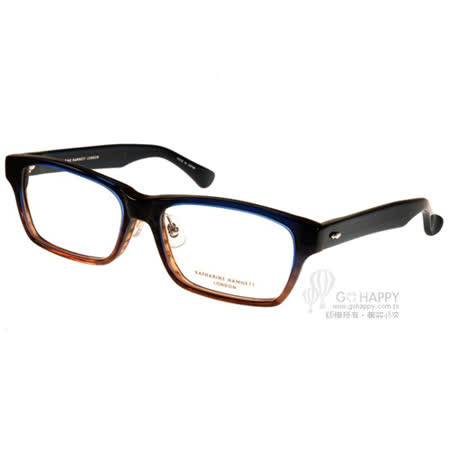 【好物推薦】gohappyKATHARINE HAMNETT眼鏡 日本工藝沉穩方框(漸層藍棕) #KH9135 C03效果好嗎高雄 佩 佩