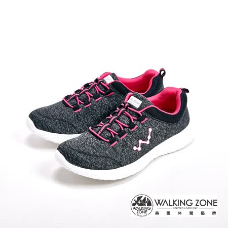 【私心大推】gohappy 線上快樂購WALKING ZONE 天痕戶外瑜珈鞋系列 彈性直套運動鞋女鞋-黑(另有粉、灰)價錢太平洋 百貨 高雄