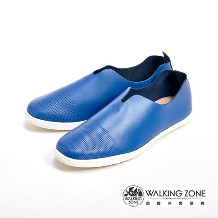 【好物推薦】gohappyWALKING ZONE 中性女孩風休閒鞋 女鞋-藍(另有黑、黃)評價如何sogo 優惠
