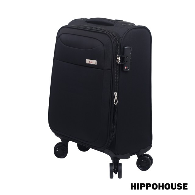 【HIPPOHOUSE】時尚輕旅 28大 遠 百 威 秀 影 城吋可加大耐磨超輕商務行李箱 /布箱(黑)