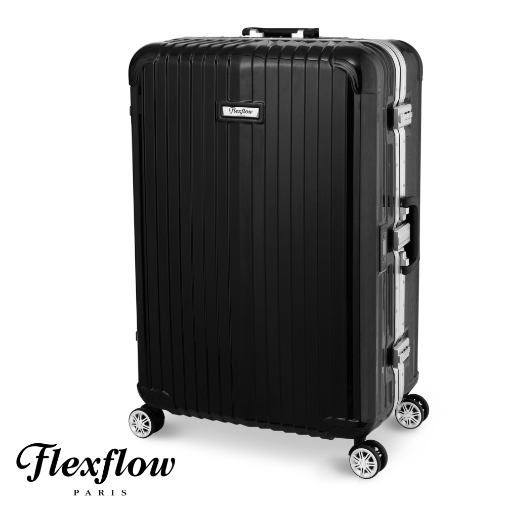 Flexflow-羅亞爾旅人系列法國精品智能秤重旅行箱-黑愛 買 中港 店 停車色26吋