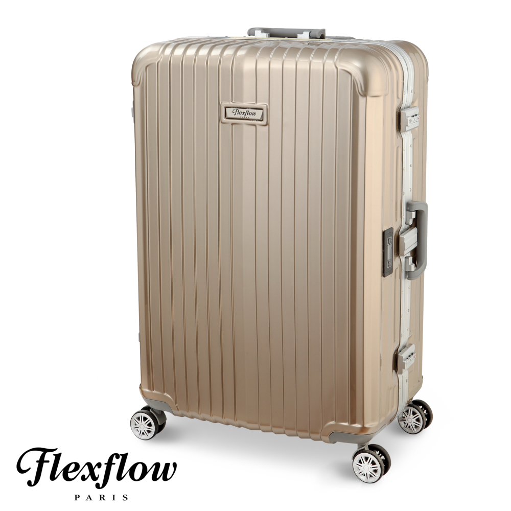 Flexflow-羅亞爾旅人系列法國精品智能秤亞 東 電子 商務重旅行箱-金色-26吋