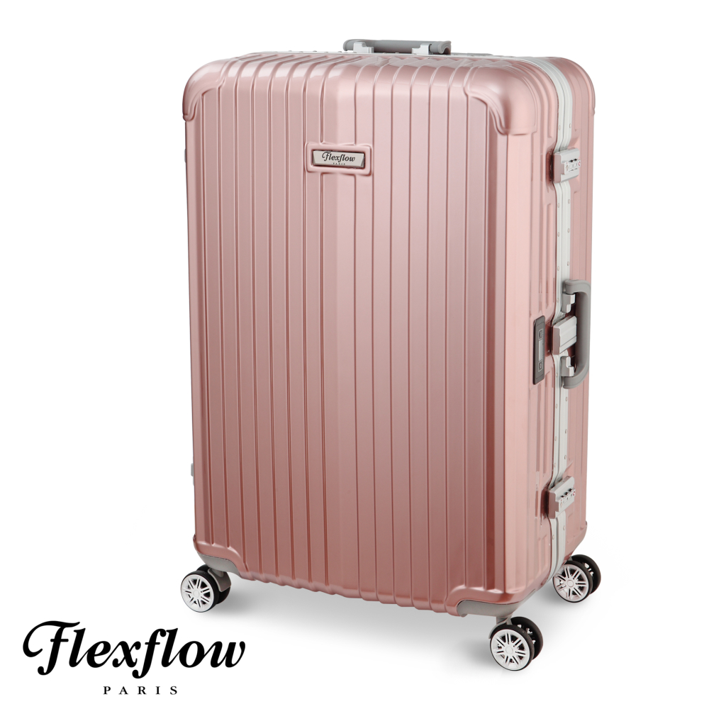 Flexflow-sogo 復興 店羅亞爾旅人系列法國精品智能秤重旅行箱-蘋果玫瑰金-22吋