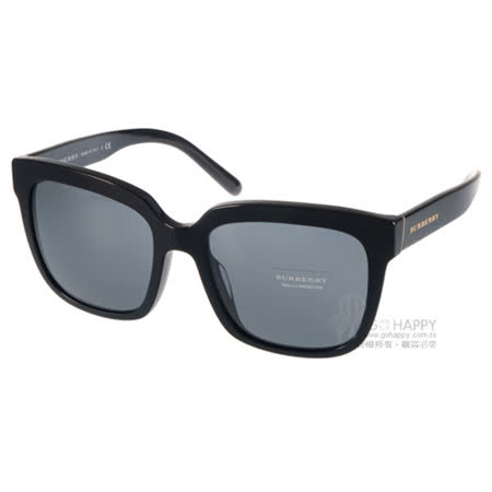 【網購】gohappyBURBERRY太陽眼鏡 簡約別緻大框款 (黑) #BU4230D 300187價格新店 愛 買