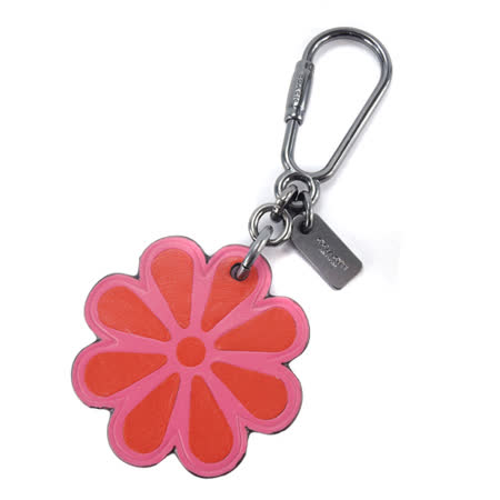【網購】gohappyCOACH 花朵造型皮革鑰匙扣(粉紅)哪裡買太平洋 崇光 百貨 股份 有限 公司