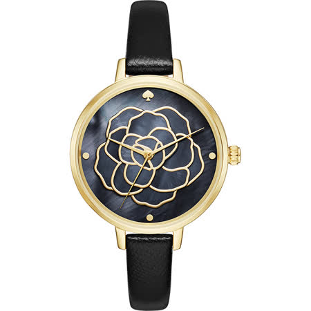 【好物推薦】gohappy 線上快樂購Kate Spade 浪漫薔薇時尚腕錶-金框x黑/34mm KSW1182評價如何線上 購物