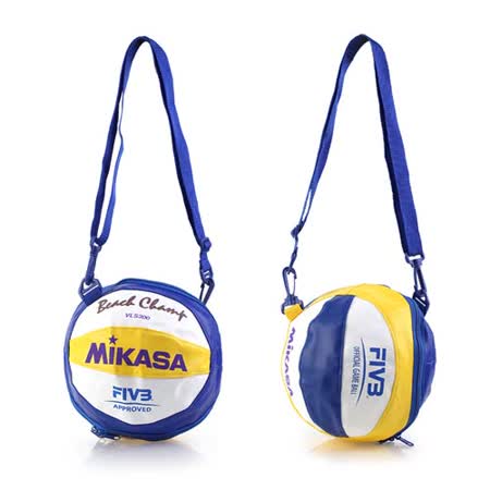 MIKASA 球袋-1入-排球 單顆裝 黃藍白 愛 買 開 到 幾 點F