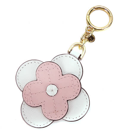 【好物推薦】gohappy 購物網MICHAEL KORS 防刮雙色花朵造型吊飾鑰匙圈(櫻粉白x金)心得愛 買 會員 卡