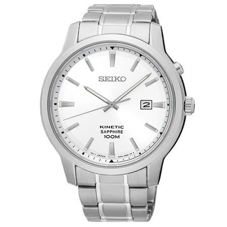 【好物推薦】gohappy快樂購物網【SEIKO 精工】KINETIC 簡約人動電能不鏽鋼時尚腕錶(44mm/5M82-0AX0S)效果台中 遠 百 美食