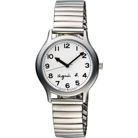 【網購】gohappy快樂購agnes b. 25周年紀念復刻經典限量腕錶-白x銀/34mm VJ21-KR00S(BH8017X1)哪裡買新竹 愛 買 美食