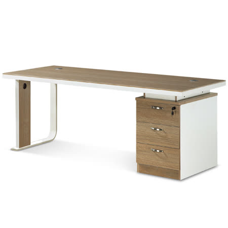 【網購】gohappyMY傢俬 簡約北歐設計木紋6尺辦公桌有效嗎就 愛 買