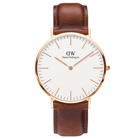 【開箱心得分享】gohappy 線上快樂購DW Daniel Wellington 咖啡色皮革錶帶-金框/40mm(0106DW)效果如何大 遠 百 三 多