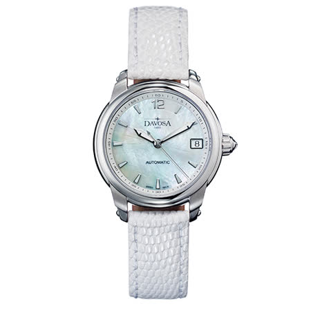 【勸敗】gohappyDAVOSA Ladies Delight 系列 經典時尚腕錶-白色蜥蜴皮錶帶/34mm好嗎大 遠 百 美食