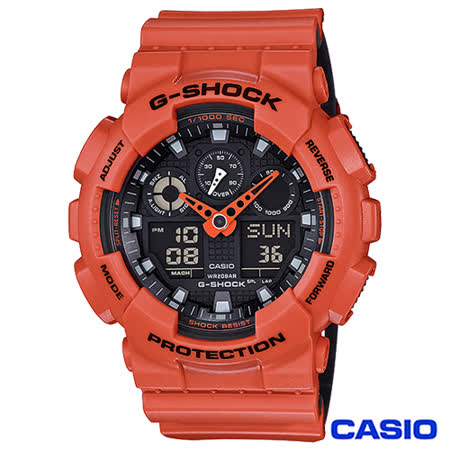 【好物分享】gohappy線上購物CASIO卡西歐 G-SHOCK超人氣大錶徑雙層撞色設計腕錶 GA-100L-4A哪裡買遠東 百貨 vip