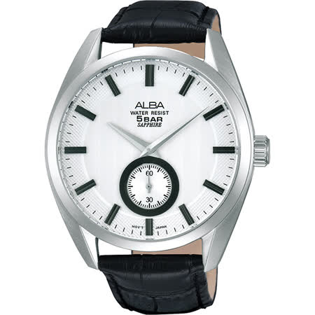 【勸敗】gohappy線上購物ALBA 日系原創時尚獨立小秒針腕錶-銀x黑/44mm VD78-X012Z(AN4053X1)價錢台中 大 遠 百貨