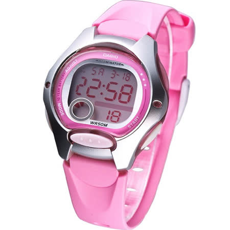 CASIO 電子美人彩色數字運動膠帶錶 CASIO 電子美人彩色數字運動膠帶錶