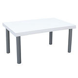 書桌/和室桌-厚型桌面(4.4cm)-素雅白色 (台灣製造)