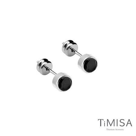 【部落客推薦】gohappy快樂購物網【TiMISA】極簡晶鑽-黑 純鈦耳針一對哪裡買愛 買 營業