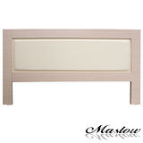 【Maslow-白橡馬鞍皮】單人床頭片-3.5尺