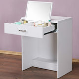 《Homelike》幸福粉彩化妝桌/書桌(純白色)
