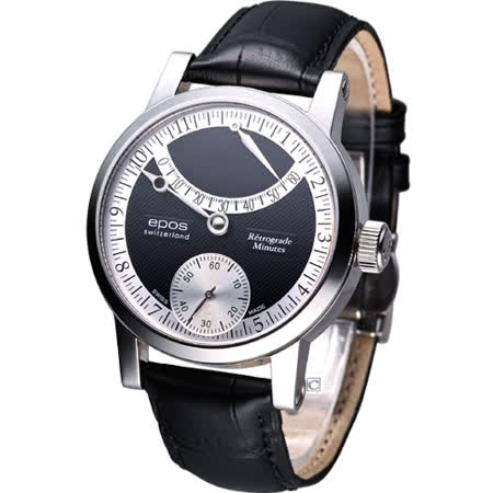 【網購】gohappy線上購物EPOS 三針一線 手上鍊機械腕錶3379.688.20.55.25黑色效果如何站 前 店