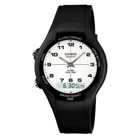 【勸敗】gohappyCASIO 都會個性型男雙顯錶(白面數字刻度)評價如何板橋 fe21