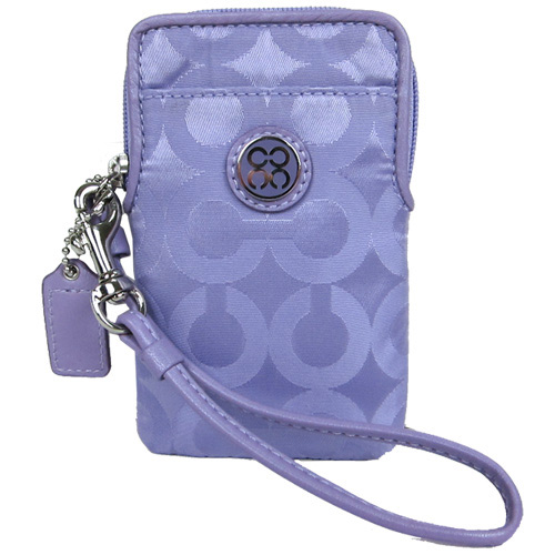 COACH JULIA 緞面iPhone袋(粉紫) COACH JULIA 緞面iPhone袋(粉紫)
