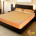 【凱蕾絲帝】台灣製造~厚床專用透氣特大7尺紙纖涼蓆床包*1+枕頭蓆*2