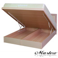 【Maslow-獨特邊框】雙人白橡掀床架-5尺(不含床墊)