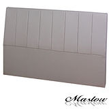 【Maslow-簡約線條皮製】單人床頭-3.5尺(卡其)