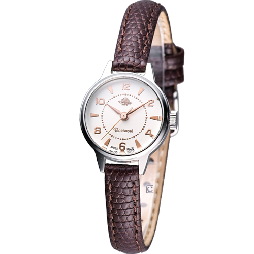 Rosemont 骨董風玫瑰系列 時尚腕錶RS001-04咖啡色