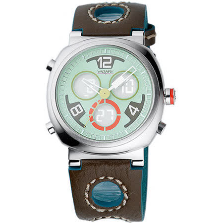 【好物分享】gohappy線上購物VAGARY 玩色創意雙顯時尚腕錶(咖啡)哪裡買愛 買 總 公司