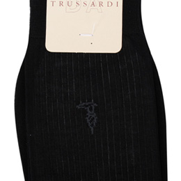 【私心大推】gohappy線上購物TRUSSARDI 薄型純棉紳士襪【黑色2入】價格愛 買 三重