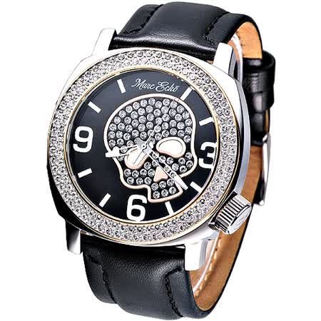 【好物分享】gohappy線上購物MARC ECKO 嘻皮龐克晶鑽骷髏時尚腕錶(黑)效果太平洋 sogo 天母 店
