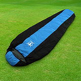 【APC】巴掌大超輕量羽絨睡袋(防潑水)-超輕750公克-藍黑色