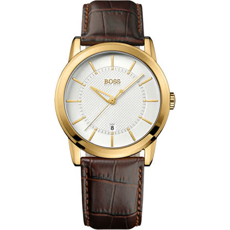 【真心勸敗】gohappy 線上快樂購Hugo Boss 紳士家德式復刻腕錶(H1512623)-金推薦天母 百貨