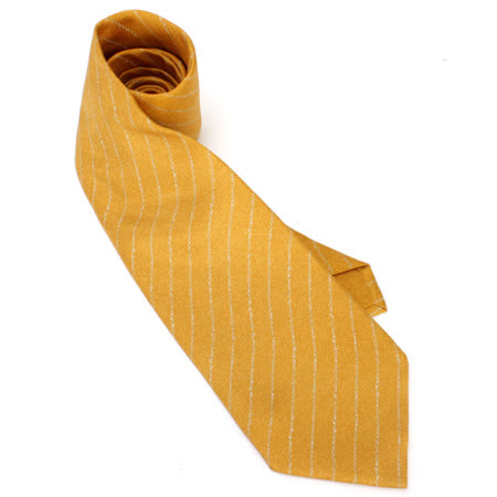 【網購】gohappy快樂購物網dunhill 斜紋金絲質領帶-黃色哪裡買愛 買 線上