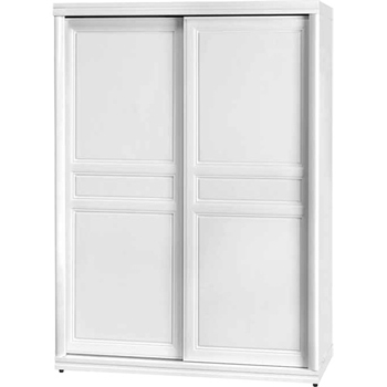 《Living》露西雅4.7尺白色推門衣櫃