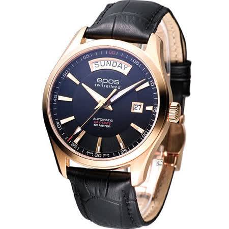 【網購】gohappy線上購物EPOS DAY-DATE 都會紳士 機械腕錶-(3410.142.24.15.25)玫瑰金色有效嗎板橋 大 遠 百 週年 慶 時間